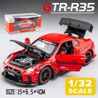 ราคา LEO 1 32 NISSAN GTR CSR2 โมเดลรถอัลลอยสำหรับเด็กของเล่นเด็กของเล่นสำหรับรถเด็กของเล่น GTR R35 (18926985681)