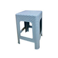 ราคา เก้าอี้ เก้าอี้ทรงสูงลายหวาย เก้าอี้พลาสติกลายหวายทรงสูง สูง 45 ซม เก้าอี้พลาสติกเกรดA รับน้ำหนักได้ 120 Kg (20986514341)