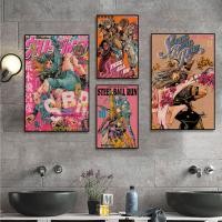 ราคา Gyro Zeppeli Jojo Steel Ball Run Art โปสเตอร์ผ้าใบคราฟท์ DIY Room Bar Cafe Aesthetic Wall Painting (19723271892)