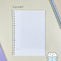 ราคา กระดาษรีฟิล DIY สมุดโน๊ตเติมไส้ Refillable Notebook Refill Paper A4 B5 A5 Grid Dot Line Blank Cornell by mimisplan (18791245059)