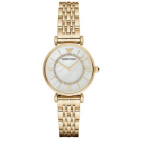 ราคา EMPORIO ARMANI นาฬิกาข้อมือ Retro Crystal Pave Dial Multi color รุ่น AR1926 AR1925 AR1907 AR1908 AR1909 32mm (20010127037)