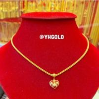 ราคา สร้อยคอทอง2สลึงYHGOLDลายเบนซ์ระย้าลงยา ทองคำแท้96 5 (17082750071)