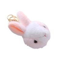 ราคา DASHU2 พวงกุญแจ คาวาอิ ของขวัญสำหรับเด็ก อุปกรณ์เสริมกระเป๋านักเรียน เครื่องประดับกระต่ายหูยาว ที่ยึดกุญแจรถ จี้ห้อยกระเป๋า ของเล่นตุ๊กตาสัตว์ ตุ๊กตากระต่ายสีขาว จี้ตุ๊กตากระต่าย พวงกุญแจตุ๊กตากระต่าย