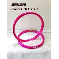 ราคา Banzai ล้อขอบ 17 ชมพู บันไซรุ่น JAPAN RIM 1 4 x 17 ล้อทรงยกขอบ แพ็คคู่ 2วง วัสดุอลูมิเนียม ของแท้ ชมพู (9025798773)