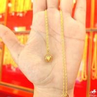 ราคา สร้อยคอเงินชุบทอง ลายดิสโก้ จี้พระจิ๋วยอดนิยม เลี่ยมทองแท้ กรอบทอง 90 มีใบรับประกัน (15754508139)