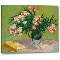 ราคา Oleanders โดย Vincent Van Gogh รูปภาพพิมพ์บนผ้าใบแกลเลอรี่ห่อพร้อมที่จะแขวนของขวัญ (5419996588)