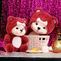 ราคา ตุ๊กตาหมี ตุีกตาหมีสีแดง อัดเสียงพูดได้ มีกลิ่นหอมวนิลา ตุ๊กต่า ของขวัญ (20490621452)