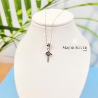 ราคา สร้อยคอเงินแท้92 5 จี้ไม้กางเขน 9 มิล น่ารักมาก เหมาะกับสาวๆ สไตล์อินเทรน ใส่ได้ในทุกโอกาส สร้อยคอเงินแท้ 100 Major Silver (10651626578)