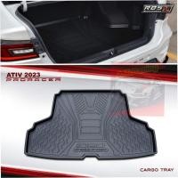 ราคา ถาดวางของ ถาดวางของท้ายรถ สีดำ โตโยต้า ยาริส เอทีฟ Toyota Yaris Ativ 2022 2023 2024 ล่าสุด งานแบรนด์ RBS ยกขอบหนาเข้ารูป (17426659068)