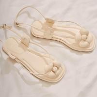 ราคา พร้อมส่ง รองเท้าแตะสายพันข้อเท้า เก๋ๆ น่ารัก สายคาเฟ่ต้องไม่พลาด รุ่นดอกไม้ (19464467366)