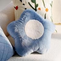 ราคา หมอนอิงสไตล์ INS สีฟ้าน่ารักลายกระต่ายรูปดอกไม้ผ้าพลัฌทันสมัยสไตล์นอร์ดิกปลอกหมอนกอดหัวเตียงโซฟาห้องนั่งเล่น (19914086590)