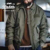 ราคา MADEN เสื้อแจ็คเก็ตผู้ชายสไตล์ทำงานแจ็คเก็ตผ้าฝ้ายนักบิน CWU45P วินเทจสไตล์ทหาร2023ฤดูหนาว (20576100955)
