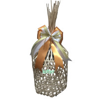 ราคา ชะลอม จุก หูหิ้ว 4 5 6 7 8 นิ้ว ชะลอมเปล่า พร้อมโบว์ สีส้มทอง เขียว แดง น้ำเงิน พีช (20980162773)