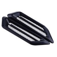 ราคา เหงือกฉลาม ABS ช่องระบายลมด้านข้างฝากระโปรงหน้ารถมีปีกอากาศขาเข้าแต่งฝาครอบตกแต่งรถยนต์ตกแต่ง3D (20525230152)