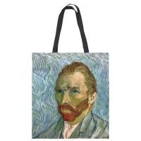 ราคา 2023 New Van Gogh Starry Sky Oil Painting Tote Bag Lady Canvas Bag Beach Bag All match handbag High capacity (11783367707)