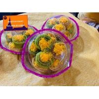 ราคา ขนมลา ขนมลาอบกรอบหยอดหน้าฝอยทองกรอบ ลูกใหญ่ ขนมลา (9722499410)