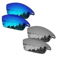 ราคา HOTnewSmarLT 2คู่แว่นตากันแดดโพลาไรซ์เปลี่ยนเลนส์สำหรับ Oakley Fast Jacket Ice Blue และ Silver TitaniumHotsale (20356300152)
