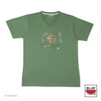 ราคา เสื้อแตงโม SUIKA เสื้อยืดคอวี แขนสั้น ลายปักนก E V 039 (17294763038)