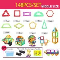 ราคา ขั้วต่อแม่เหล็ก 60 ชิ้น 148 ชิ้น พอใจ โค้งมน ไม่มีอันตราย ของเล่นเพื่อการศึกษาบล็อกแม่เหล็กของเล่นเด็ก (21208402427)