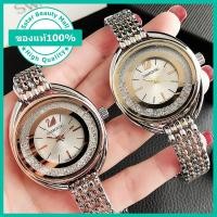 ราคา พร้อมกล่อง นาฬิกา Swarovski ดั้งเดิมสำหรับผู้หญิงหรูหรานาฬิกาควอทซ์สีทองส่องสว่างแฟชั่นสแตนเลสนาฬิกาข้อมือสตรี (9768087529)