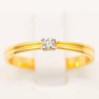 ราคา Happy Jewelry แหวนเพชรของแท้ เม็ดเดี่ยวชู โดดเด่น คุ้มค่า ทอง9k ME534 (10708950284)