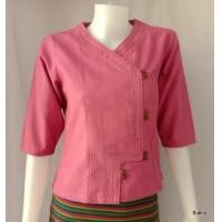 ราคา เสื้อพื้นเมือง เสื้อป้ายกระดุมกะลา เสื้อผ้าฝ้าย ผ้าชินมัย (12176638950)