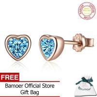 ราคา BAMOER 925เงินสเตอร์ลิง One Love Clear CZ ต่างหูตุ้มหูสำหรับผู้หญิงเครื่องประดับแฟชั่น PAS452 (9480797558)