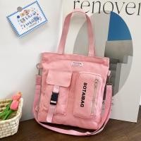 ราคา ส่งจากไทย พร้อมส่ง กระเป๋าสะพายข้าง กระเป๋าผ้าแคนวาสสไตล์ใหม่ ใบใหญ่ ผ้าหนา ถอดสายได้ (19825261565)