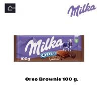 ราคา Milka Oreo Brownie มิลก้า รสโอริโอ้บราวนี่ ขนาด 100 กรัม g BBE 21 03 2024 (20698485327)