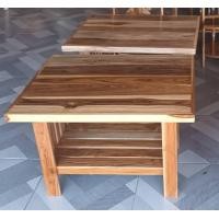 ราคา โต๊ะกลาง ชุดโซฟาไม้สักแท้ ขนาด 60 50สูง40ซม hand made (17315383799)