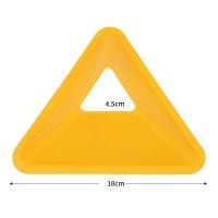 ราคา กรวยซ้อมฟุตบอล หนา มาร์กเกอร์โคน กรวยฝึกซ้อม กรวยซ้อมกีฬารูปสามเหลี่ยม ชุด10ชิ้น เซ็ต (20442305929)