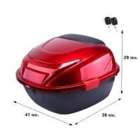 ราคา กล่องหลัง กล่องท้ายรถ กล่องติดมอไซค์ กล่องท้ายมอเตอร์ไซค์ กล่องท้ายมอไซค์ สำหรับติดรถมอเตอร์ไซค์ สีดำ ความจุ 45 ลิตร แข็งแรง ทนแดดทนฝน เก็บหมวกกันน็อคได้ 2 (18923667512)