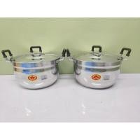 ราคา หม้อ หม้อ 2 หู หม้อข้าว อลูมิเนียม ตราเพชร 20 cm (20886627816)