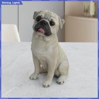 ราคา รูปปั้นสุนัข Baoblaze รูปปั้นสัตว์ตกแต่งเตาผิงของสะสมสำหรับลูกสุนัข (20950544171)