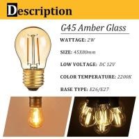 ราคา Genixgreen B22 E27 DC12V ต่ำหลอดไฟ Led ลูกโลกสีทองอบอุ่นสีขาว2200K W 2W 4W หลอดไฟแบตเตอรี่พลังงานแสงอาทิตย์ (19334830177)