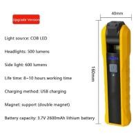 ราคา ไฟฉาย LED อเนกประสงค์แบบหรี่แสงได้ ไฟฉาย USB ชาร์จไฟได้โคมไฟตรวจสอบรถยนต์พร้อมตะขอแม่เหล็ก (21170315305)