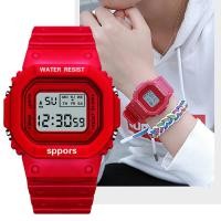 ราคา พร้อมส่งจากไทย นาฬิกาข้อมือดิจิตอล สำหรับชายหญิง นาฬิกาข้อมือ นาฬิกาดิจิตอล กันน้ำได้ (20850951982)