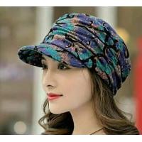 ราคา พร้อมส่ง หมวกแก๊ป หมวกลิ้นเป็ด เนื้อผ้านิ่ม ลวดลายดอกไม้สวยงาม (20676974978)