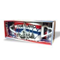 ราคา แก้วน้ำ แก้วน้ำคู่ ถ้วยกาแฟ ถ้วยกาแฟคู่รัก ถ้วยเซรามิค ถ้วย 2 ใบต่อ 1 ชุด ลายไทยแลนด์ Thailand style (15813868662)