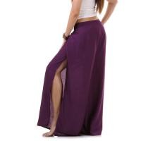 ราคา กางเกงพัน กางเกงผ่าด้านข้าง กางเกงยาวเอวแบบผูก กางเกงชายหาด กางเกงโยคะ Wrap Pants Thai Pants (19478865537)