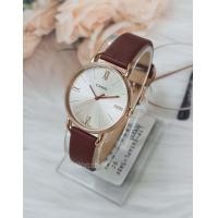 ราคา นาฬิกา Casio รุ่น LTP E414PL 5A นาฬิกาสายหนังสำหรับผู้หญิง สายน้ำตาลหน้าปัดสีพิงค์โกลด์ ของแท้ 100 รับประกันศูนย์ CMG 1 ปี (8959989341)