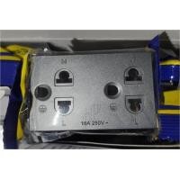 ราคา Chang ปลั๊กกราวด์คู่ ปลั๊กกราวด์เดี่ยว เต้ารับกราวด์คู่ เต้ารับกราวด์เดี่ยว 16A 250V รุ่นใหม่ Y series สีขาว สีดำ (15581119742)