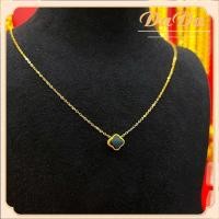 ราคา ทอง 18k อิตาลี แท้ สร้อยคอจี้ ดอกหลุยส์4สี ทองคำแท้ 99 9 น้ำหนักทอง 0 5 กรัม มีใบรับประกันสินค้า (20818292583)