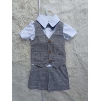 ราคา ชุดเด็กผู้ชาย ใส่ออกงาน ใส่ไปงานแต่ง เท่ๆ ชุดสูทครบเซ็ต สุดเท่ ผ้าคอตตอนได้ลุคเท่ๆ ไม่เหมือนใคร ใส่สบายไม่ร้อน พร้อมส่ง D174 ชุดเด็ก (16491499303)