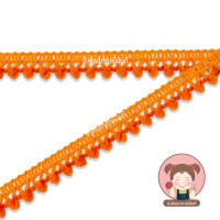 ราคา ลูกไม้ปอมปอม ริบบิ้นปอมปอม กว้าง 1 cm ขนาดลูกปอม 3 มิล (20576378627)
