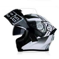 ราคา JIEKAI หมวกกันน็อกเต็มใบ ยกค้าง แว่น2ชั้น ทรงAGV Size M L XL C1 C13 (12200639626)