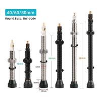 ราคา 2 ชิ้น วาล์วลมสำหรับรถจักรยานไม่ใช้ยางใน Valve Tubeless 40 60 80mm พร้อมประแจถอดวาล์ว (9466923209)
