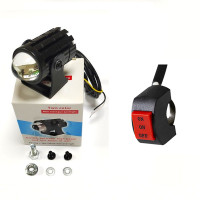 ราคา สปอร์ตไลท์ 1 คู่ ไฟสปอร์ตไลท์ LED 2สี แสง ขาว เหลือง ไฟสปอร์ตไลท์ออฟโรด ไฟมอเตอร์ไซค์ ไฟ LED รถจักรยานยนต์ 30W (20421723090)