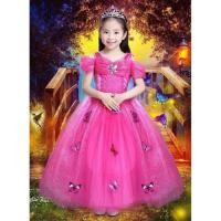 ราคา ชุดเจ้าหญิง ชุดเจ้าหญิงออโรร่า สีชมพู มีผีเสื้อ มงกุฎ (16722365079)