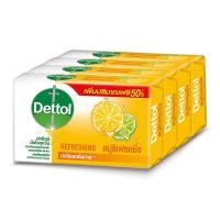 ราคา DETTOL เดทตอล สบู่ก้อน 65 กรัม x 4 ก้อน มีให้เลือก 4 สูตร (11785333338)